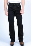 Men’s Platini Black Denim Holt Slim Bootcut Jeans