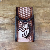 Men’s Brown Horse Print Phone Case