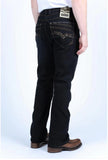 Men’s Platini Black Denim Holt Slim Bootcut Jeans