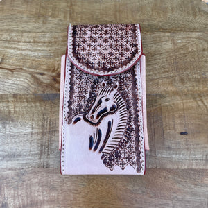 Men’s Light Brown Horse Print Phone Case