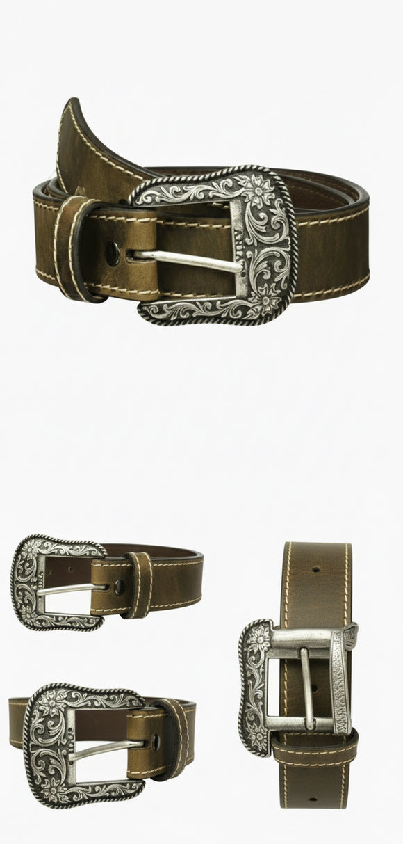 Ariat Women’s Distressed Brown Leather Belt