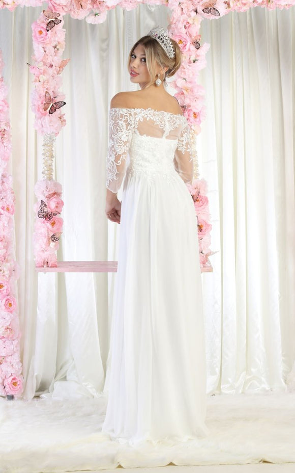 MayQueen Wedding Dress MQ1853W – Moreno's Wear