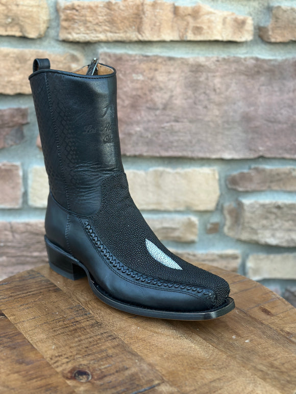 Men’s Los Altos Stingray Single Stone 7X Toe Ankle Boots