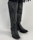 Women's Los Altos Black Desert Leather Tall Boots