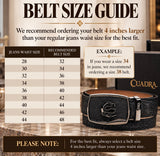 Men's Cuadra Black Bovine Leather Western Belt with SoloClip BC514