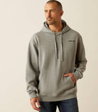 Men's Ariat Bold Hex Hoodie Grey Heather