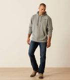 Men's Ariat Bold Hex Hoodie Grey Heather