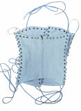 Brenda Lace Up Denim Top