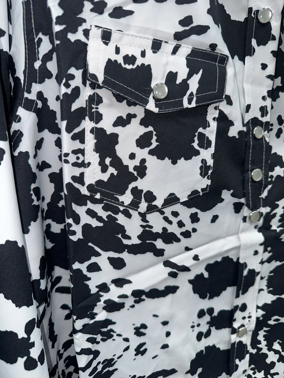 Women’s The American West Cow Print Shirt