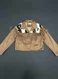 Cow print Fringe Jacket