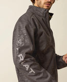 Men's Ariat Logo 2.0 Softshell Jacket in Phantom Embossed