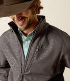 Men's Ariat Logo 2.0 Softshell Jacket in Phantom Embossed