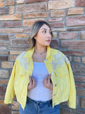 Isabel Yellow Denim Jacket