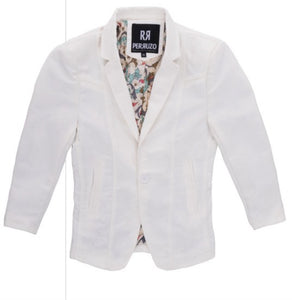 Boy’s White Western Blazer