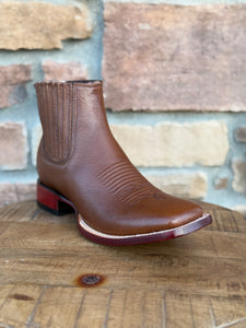 Men’s Los Altos Brown Belmont Wide Square Toe Ankle Boots