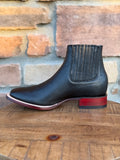 Men’s Los Altos Black Belmont Wide Square Toe Ankle Boots