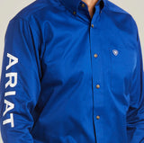Men’s Ariat Royal Blue Letter Fitted Shirt
