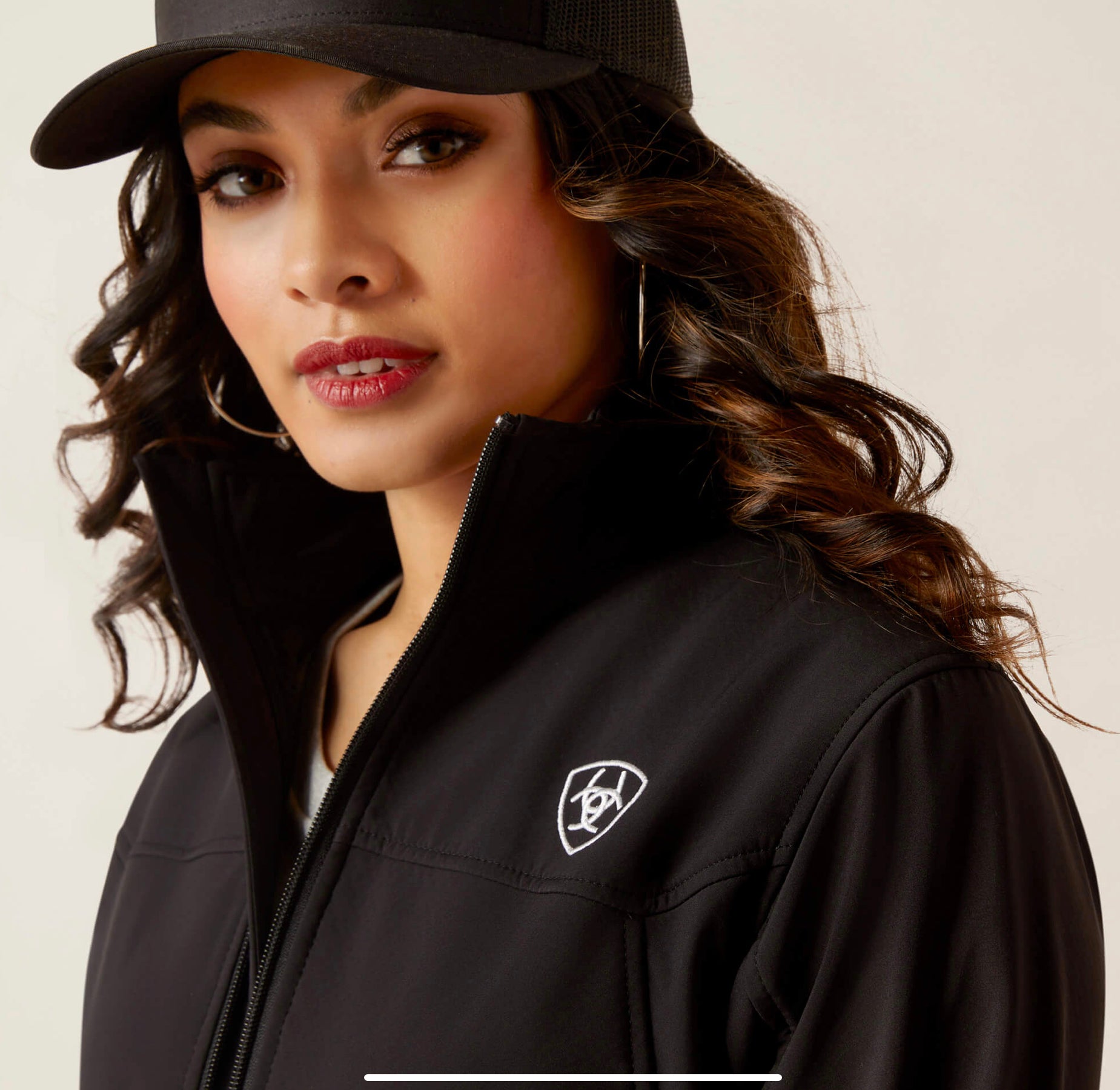 Veste D'écurie Ariat Pour Femme, Noire, Fermeture éclair, Doublée Polaire, Occasion