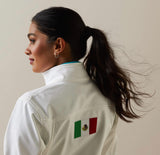 Women’s Ariat White Classic Team SoftShell Mexico Jacket