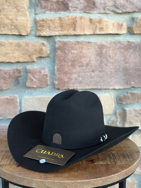 Cuadra 5X Python Black Felt Hat