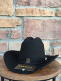 Cuadra 5X Python Black Felt Hat Tall Crown