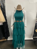 DOMENICA TEAL DRESS