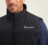 Men’s Ariat Black/Phantom Heather Cruis Insulated Vest