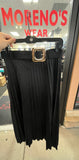 NERI BLACK SEUDE SKIRT