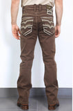 Men’s Platini Brown Boot Cut Jeans