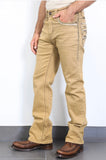 Men’s Platini Beige Boot Cut Jeans