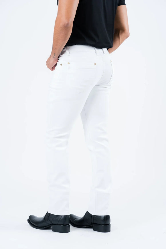 Men’s Platini White Slim Stretch jeans