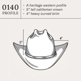 Stetson 6X Rancher Felt Cowboy Hat Black