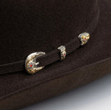 6X Larry Mahan REAL Fur Felt Cowboy Hat Brown