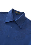 Benjamin Barocco Emboss Shirt Dark Blue