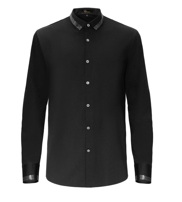 Roberto Barocco Shirt Black/Silver