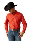 Men’s Ariat Orange Russel Classic Fit Shirt