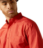 Men’s Ariat Orange Russel Classic Fit Shirt