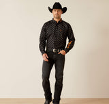 Men’s Ariat Black Team Kelvin Classic Fit Shirt