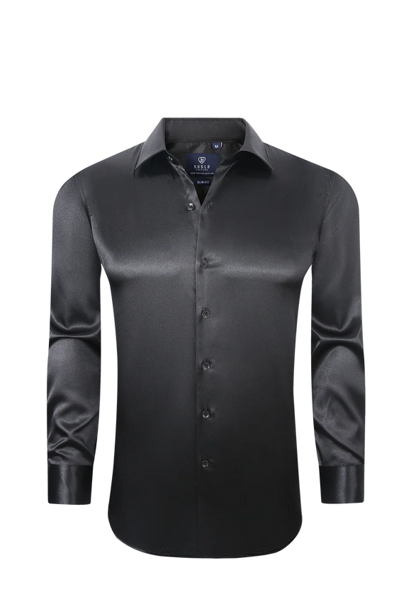 satin dress shirt mens Men's Suslo Perfect Dress Shirt