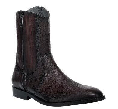 Men’s Cuadra Brown Deer Zipper Round Toe FF287