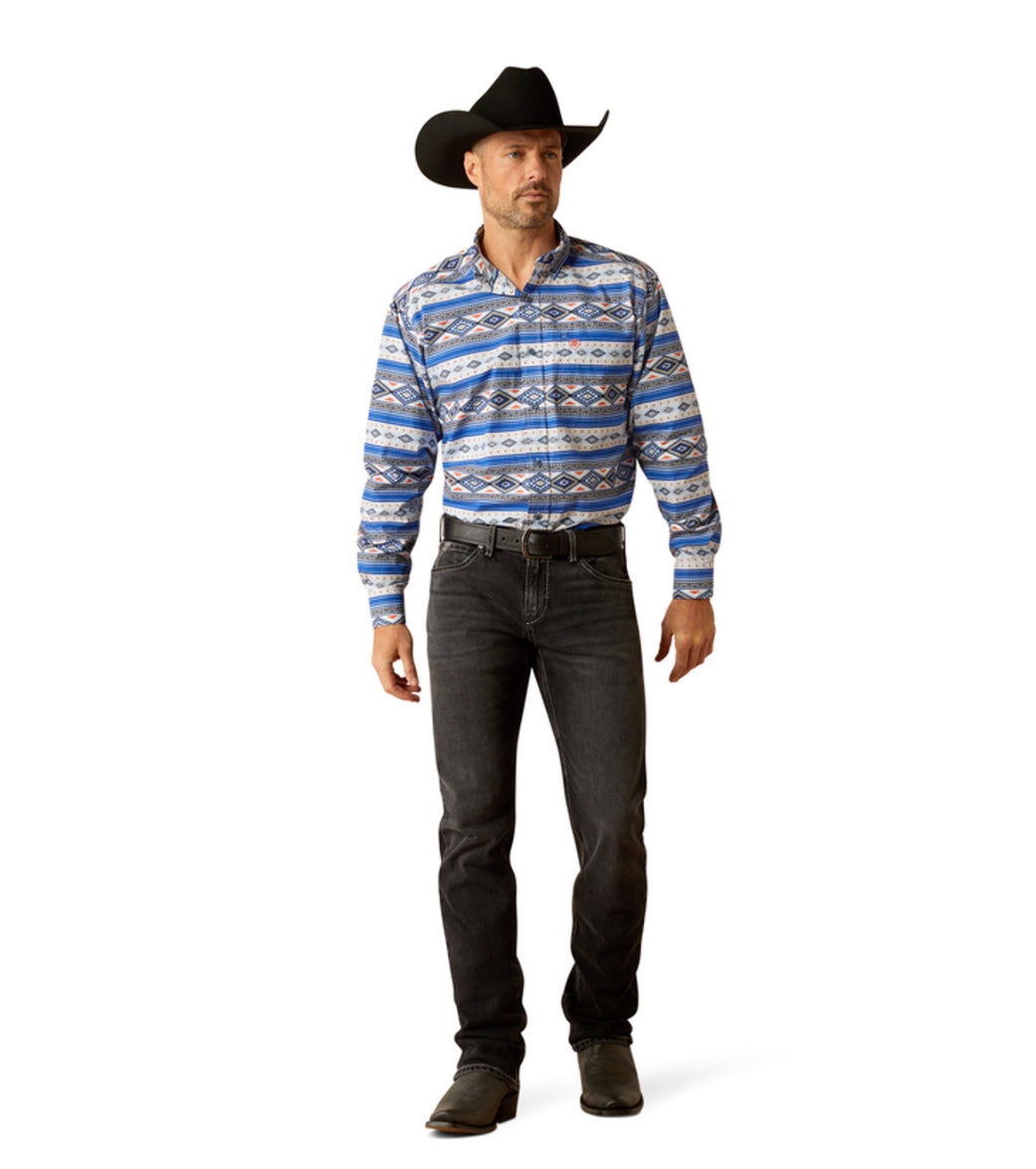 Men's Ariat Royal Blue Ryder Classic Fit Shirt – Moreno's Wear