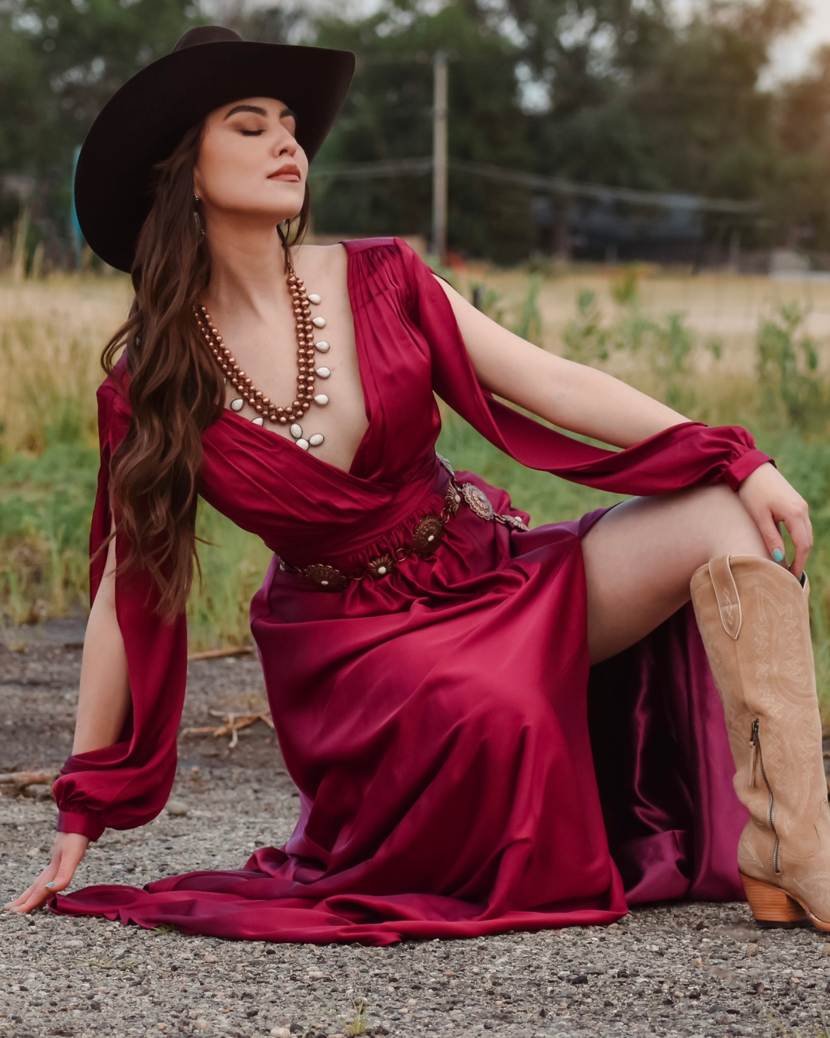 prom dress and cowboy boots BHLDN and Boots For The Best Prom Ever