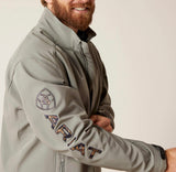 Men’s Ariat Grey Logo 2.0 SoftShell Jacket