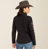 Women’s Ariat Black/Serrano Southwest Print New Team Softshell Jacket