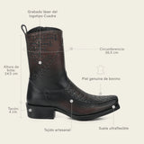 Men’s Cuadra Chocolate Laser and Zipper CC239