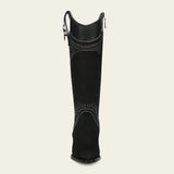 Cuadra Women’s Nubuck Suede Black Boots CC357