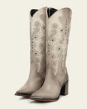 Cuadra Women’s Beige Embroidery Boots CC280