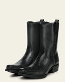 Cuadra Ostrich Leg Boot Black CC299