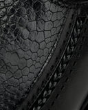 Cuadra Ostrich Leg Boot Black CC299