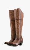 Women’s Rock’Em Blanca J Knee High Snip Toe Boots Napa Miel